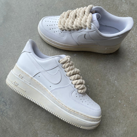Custom AIR FORCE 1 - Double sole vintage (rope laces)