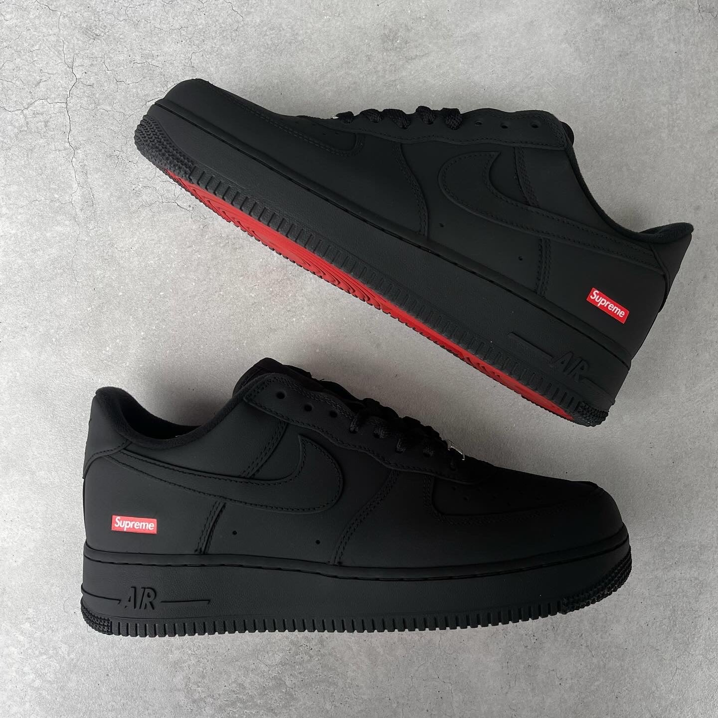Custom AIR FORCE 1 Supreme - Mattest (with red soles)