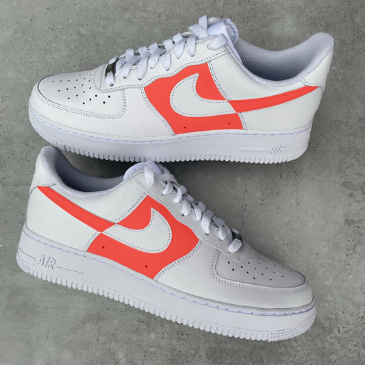 Custom AIR FORCE 1 - Two tone (red)