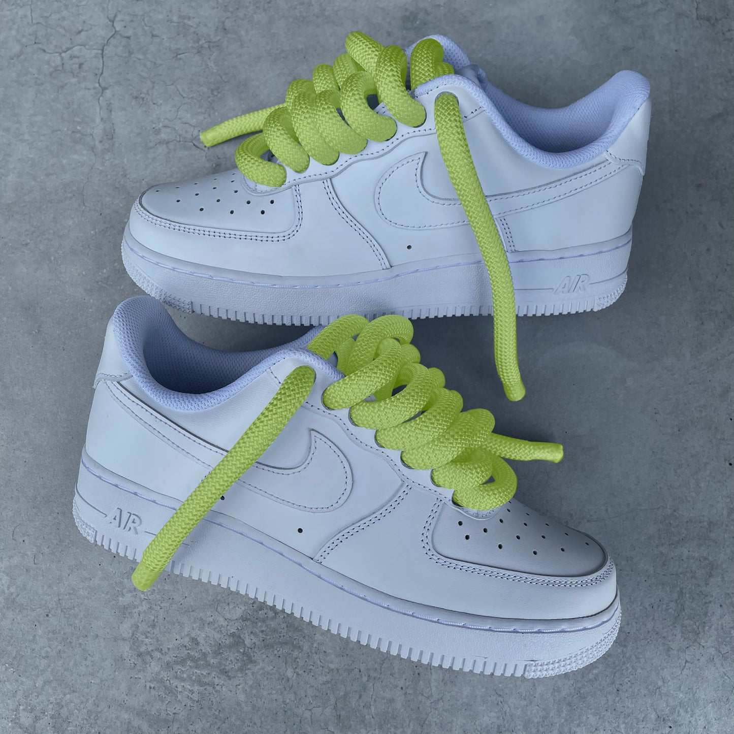 Custom AIR FORCE 1 - Rope laces 2.0 (lime green)