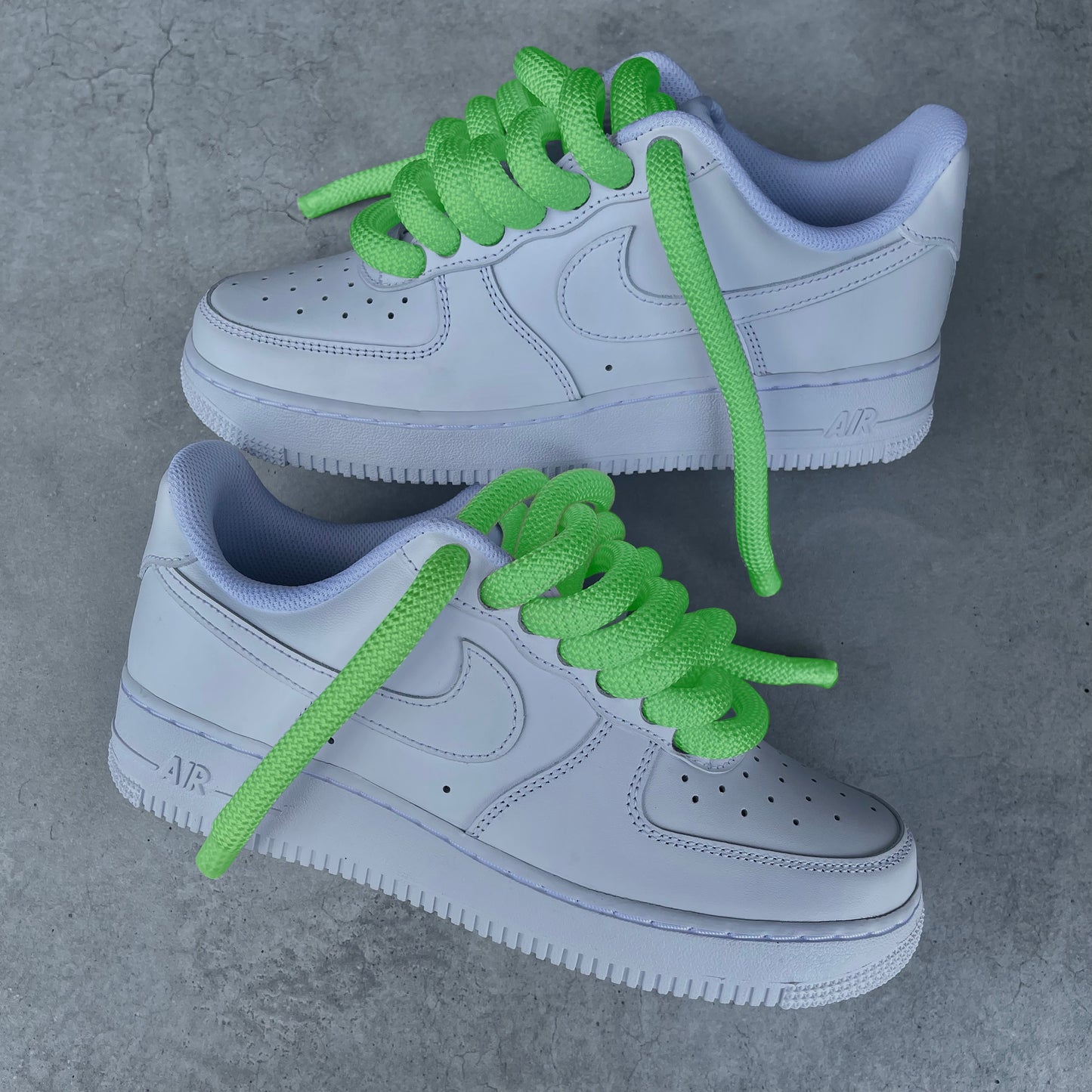 Custom AIR FORCE 1 - Rope laces 2.0 (bright green)