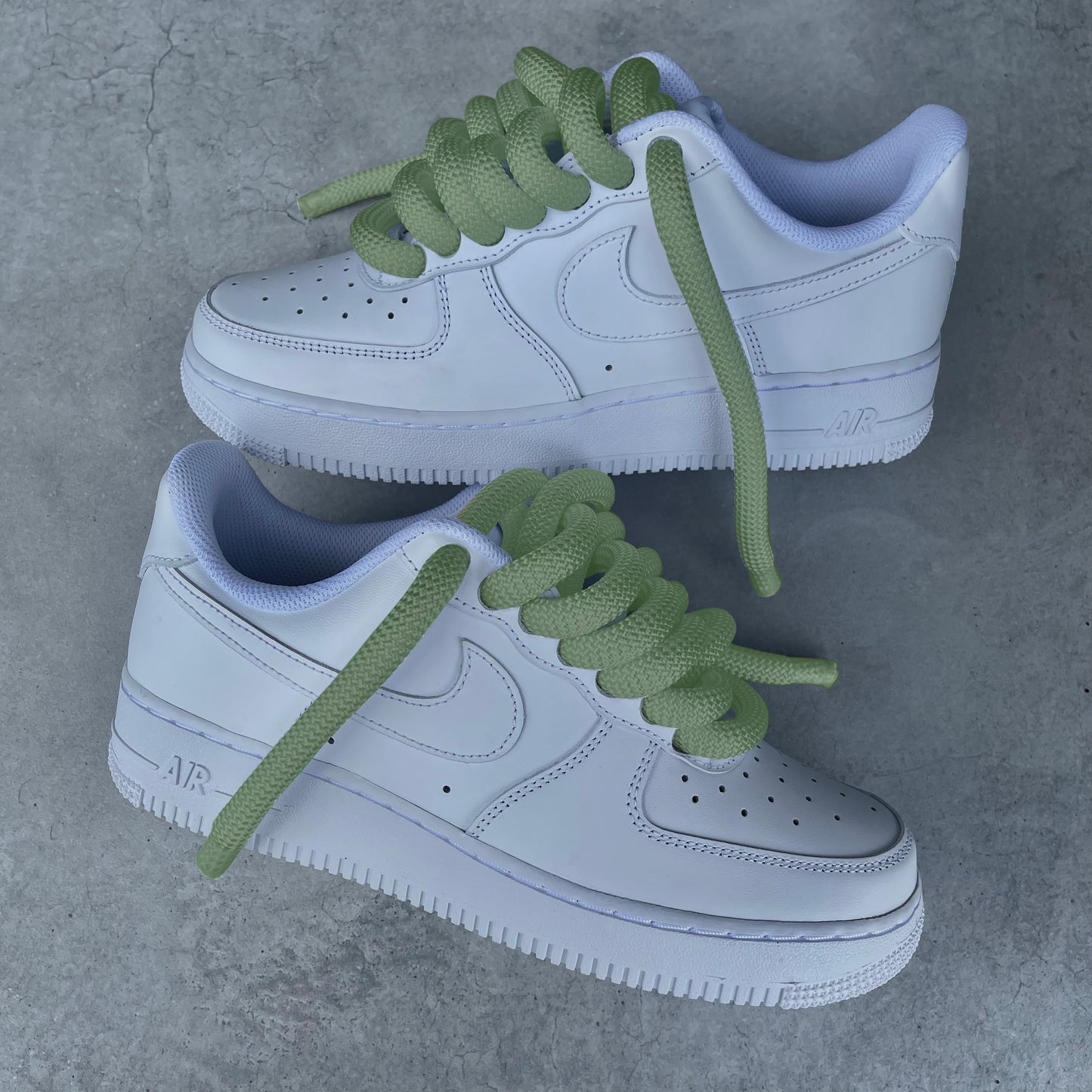 Custom AIR FORCE 1 - Rope laces 2.0 (olive green)