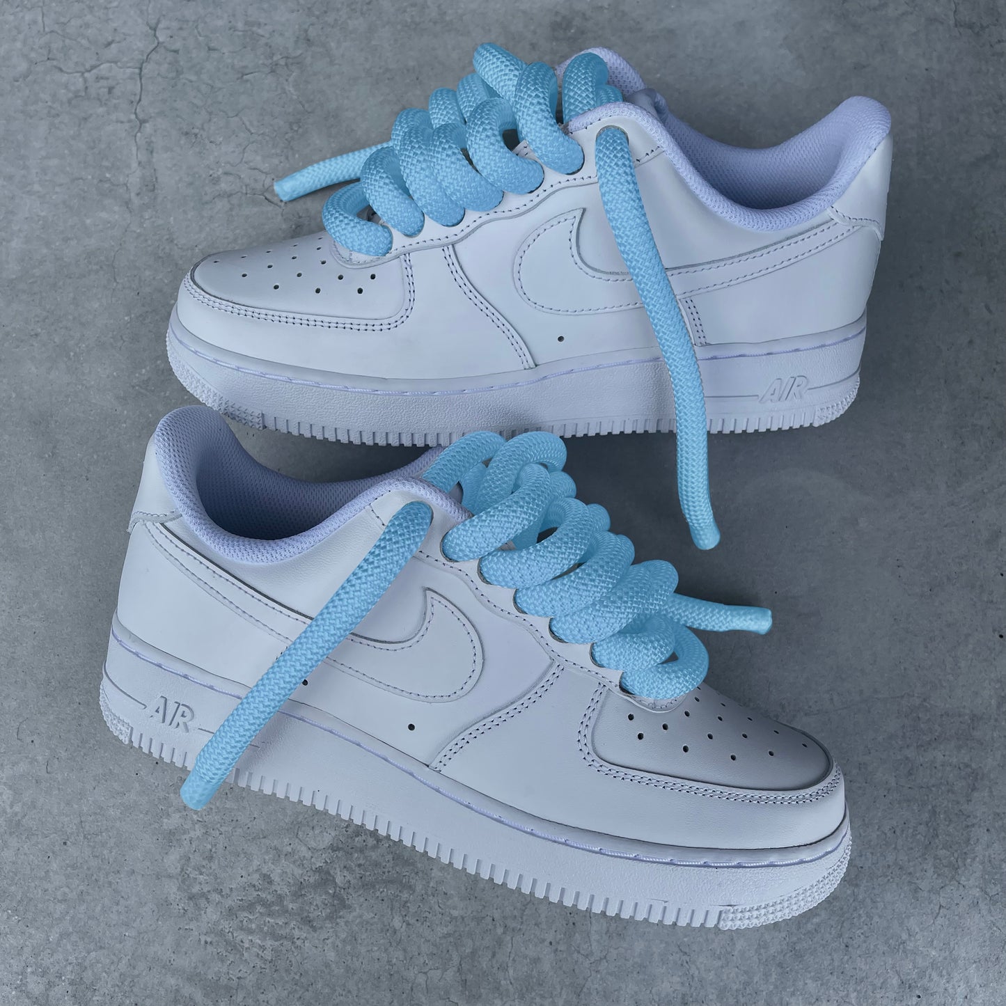 Custom AIR FORCE 1 - Rope laces 2.0 (light blue)