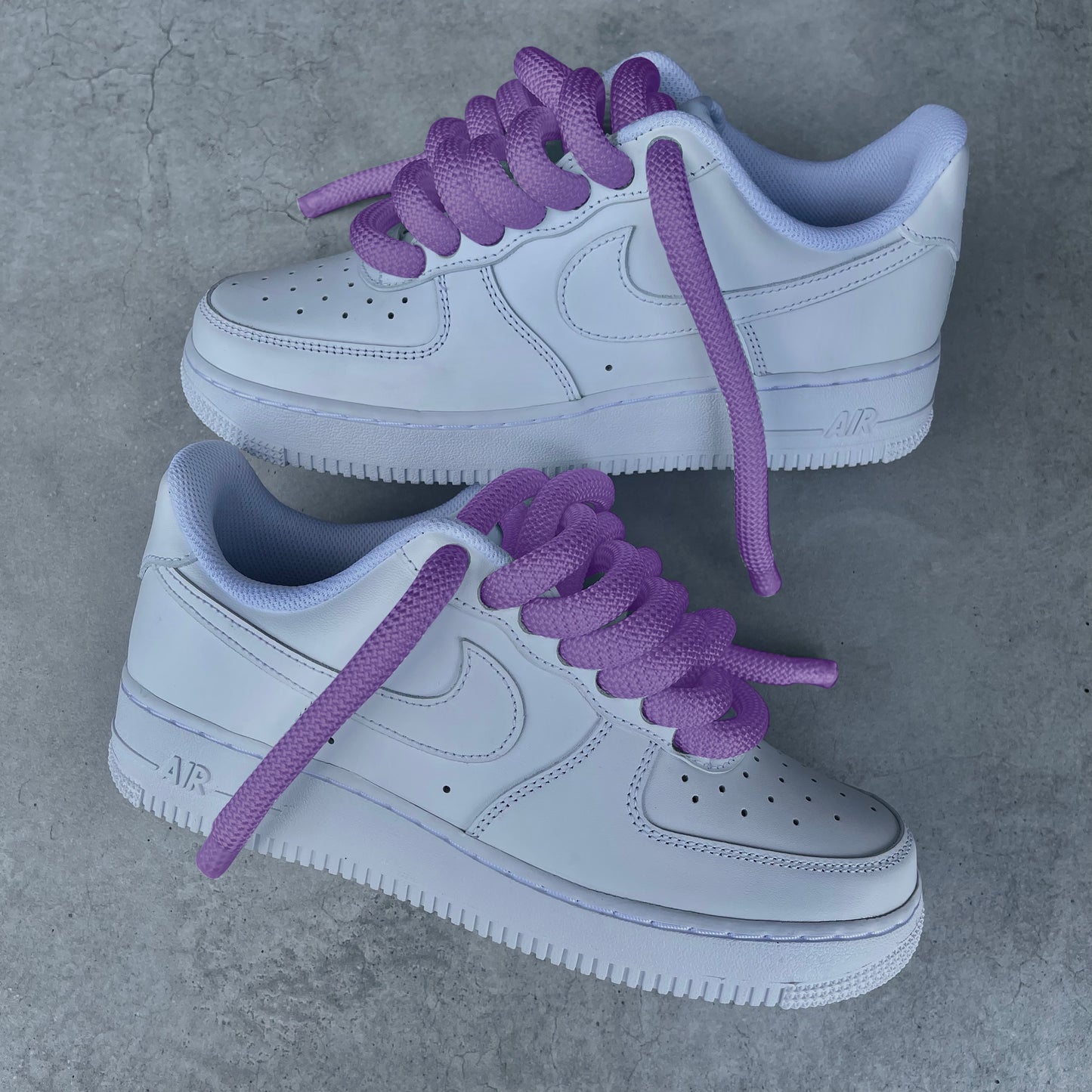 Custom AIR FORCE 1 - Rope laces 2.0 (purple)