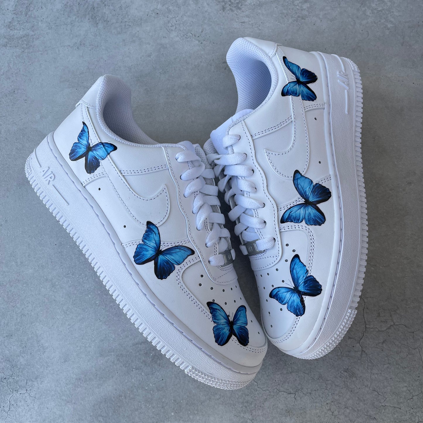 Custom AIR FORCE 1 - Butterfly (blue)