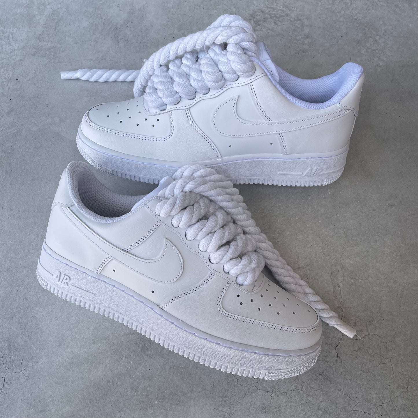 Custom AIR FORCE 1 - Rope laces (white)