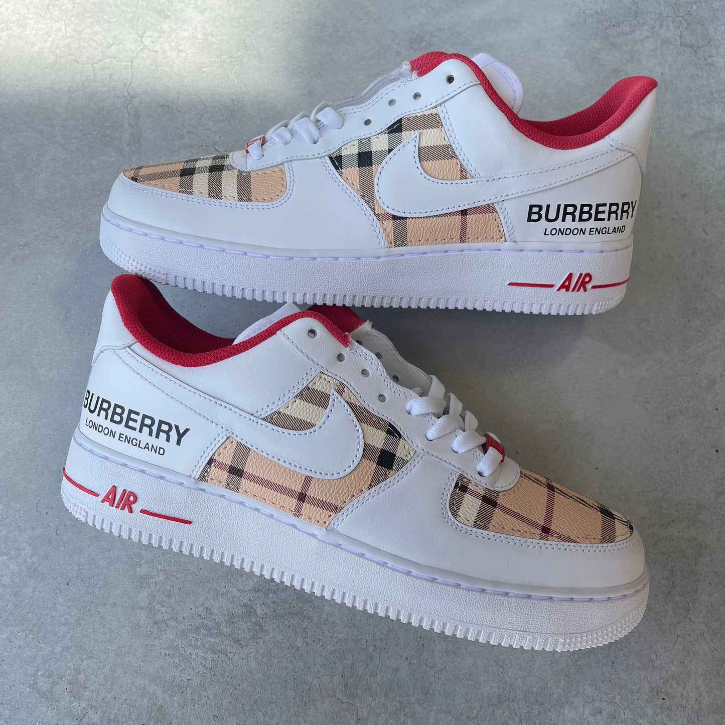 Custom AIR FORCE 1 - BB (red details)