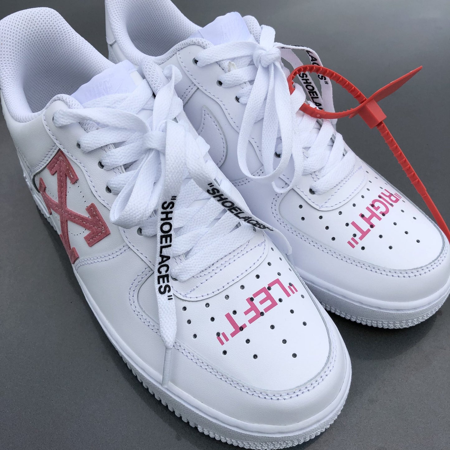 Custom AIR FORCE 1 - OFF WHITE (pink)