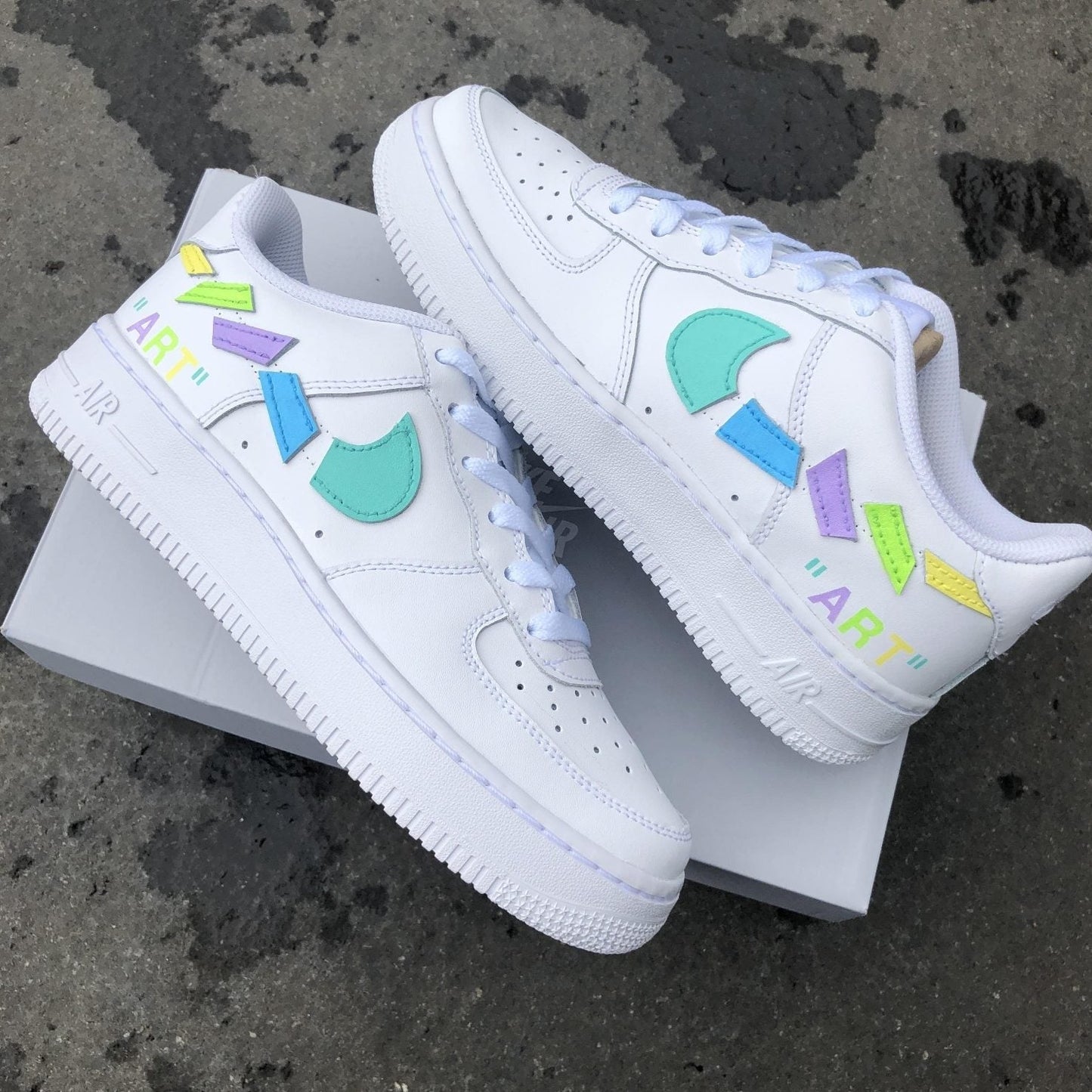 Custom AIR FORCE 1  - Destroyed swooshes