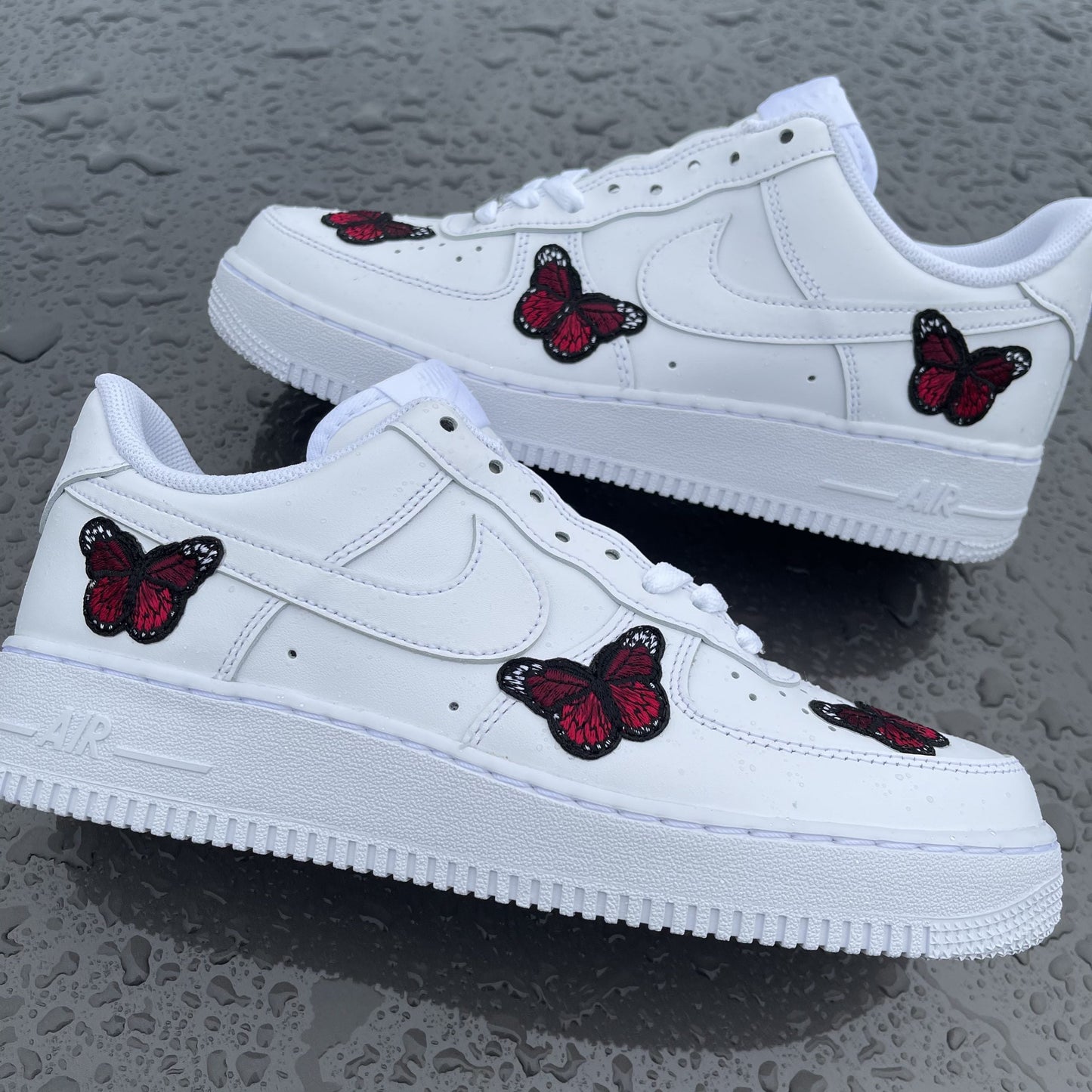 Custom AIR FORCE 1 - Butterfly (red)