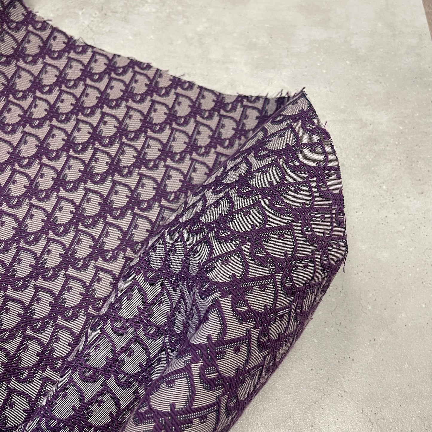 Christian D purple fabric
