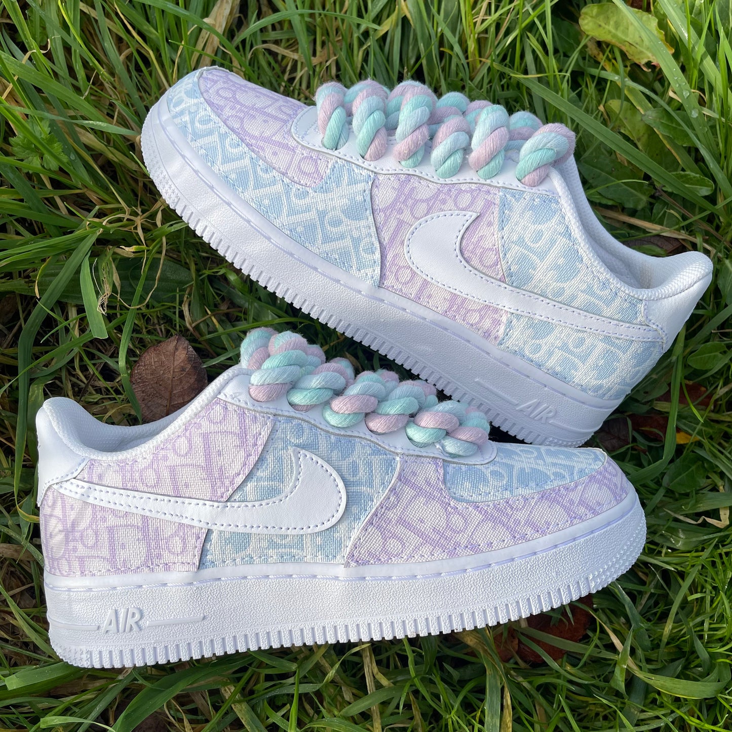 Custom AIR FORCE 1 - Candy Christian D (rope laces)