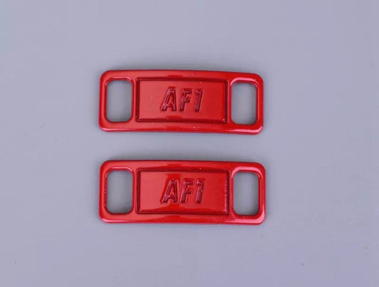 Red shoelace buckle